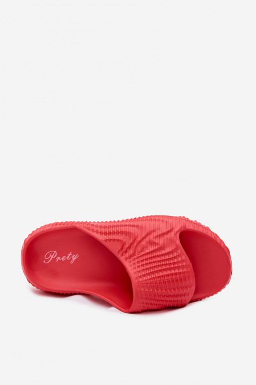 Men's red lightweight slippers Hilda