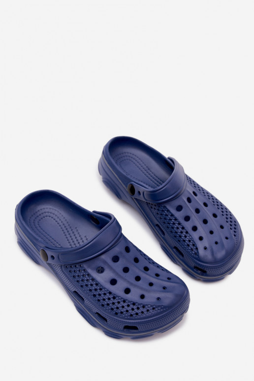 Light Dark Blue Clogs for Men Landry
