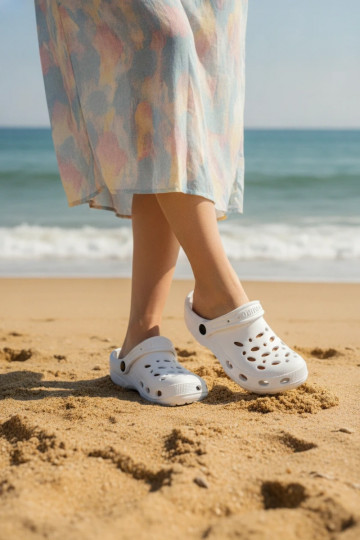Light White Clogs for Women Parker
