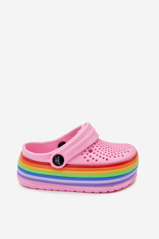 Light Pink Kids' Clogs with Straps Tansy