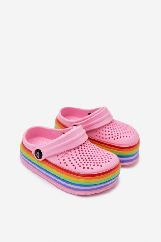 Light Pink Kids' Clogs with Straps Tansy