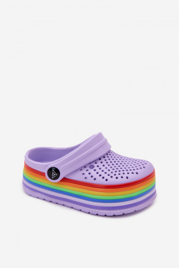 Light Purple Kids' Clogs with Straps Tansy