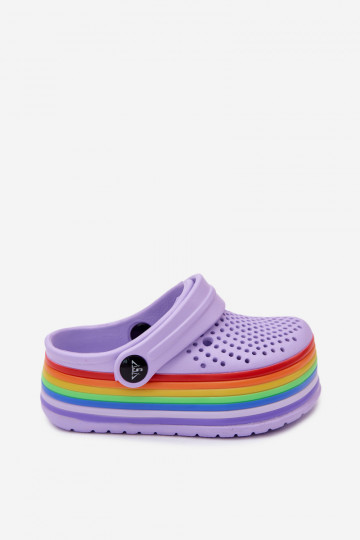 Light Purple Kids' Clogs with Straps Tansy 2