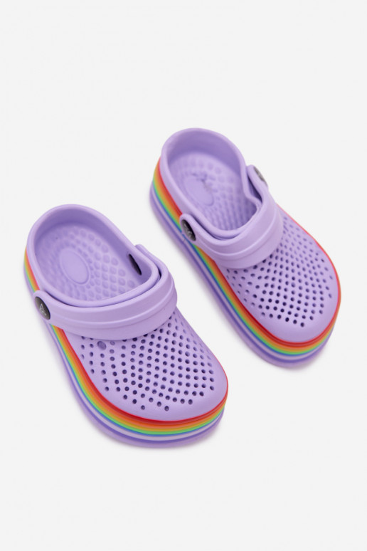 Light Purple Kids' Clogs with Straps Tansy