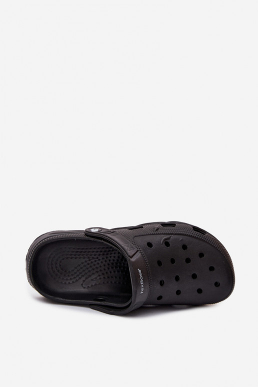 Men's lightweight black slippers Leoniel