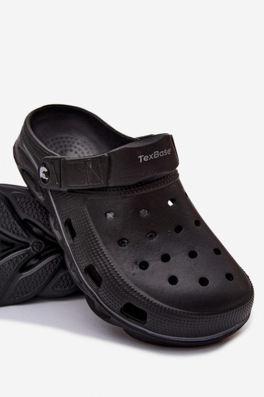 Men's lightweight black slippers Leoniel