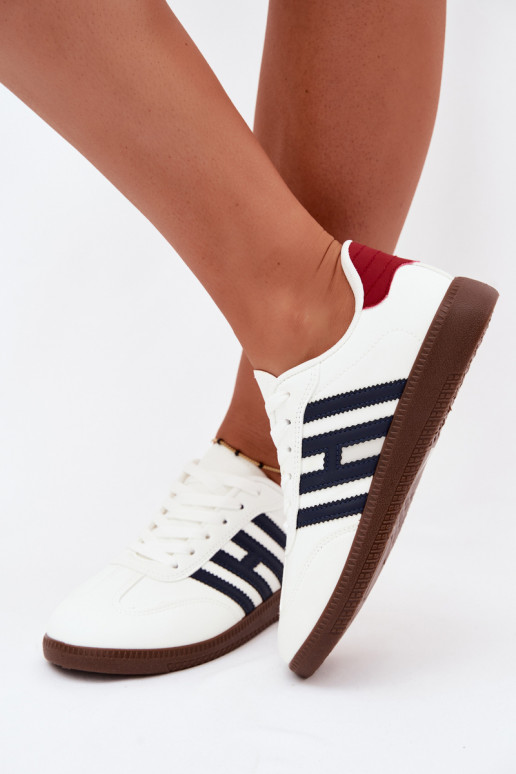 Men's white sneakers with straps Chrissy