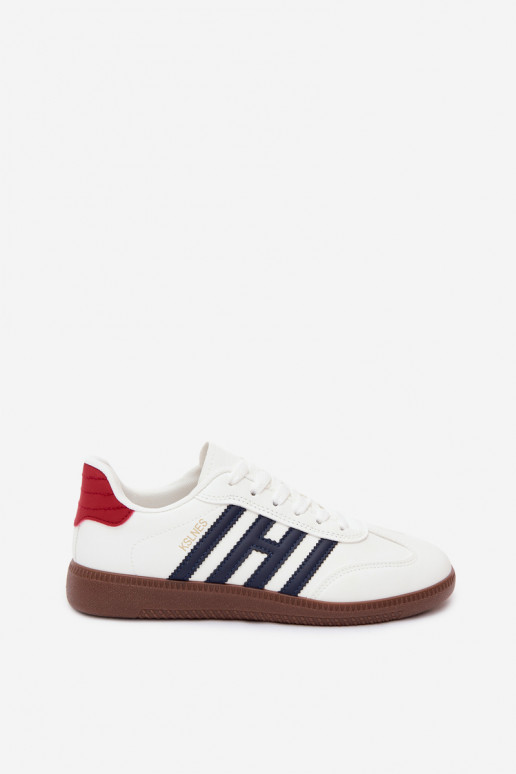 Men's white sneakers with straps Chrissy