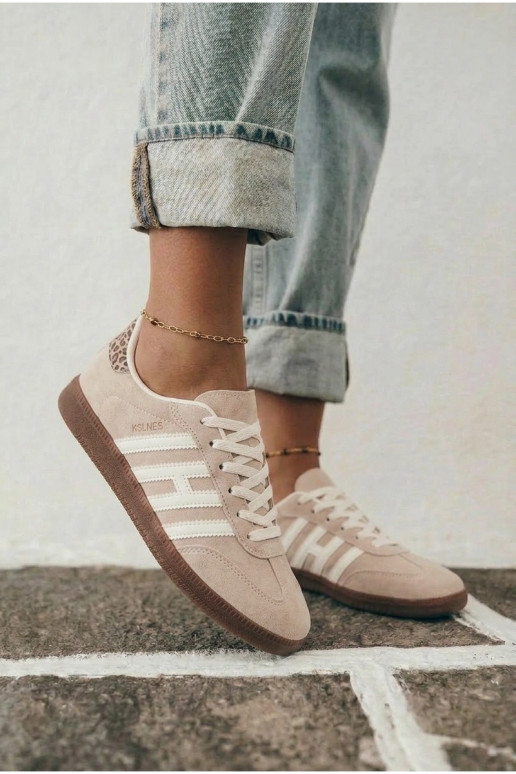 Męskie smędo kolorowe sneakersy z paskami Chrissy