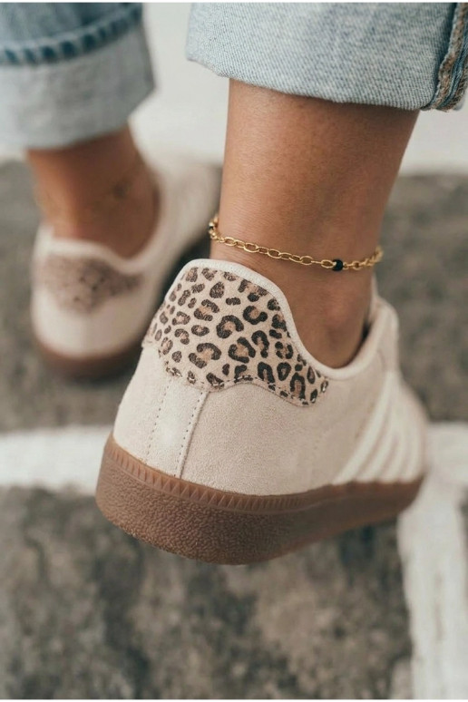 Men's sand-colored sneakers with straps Chrissy