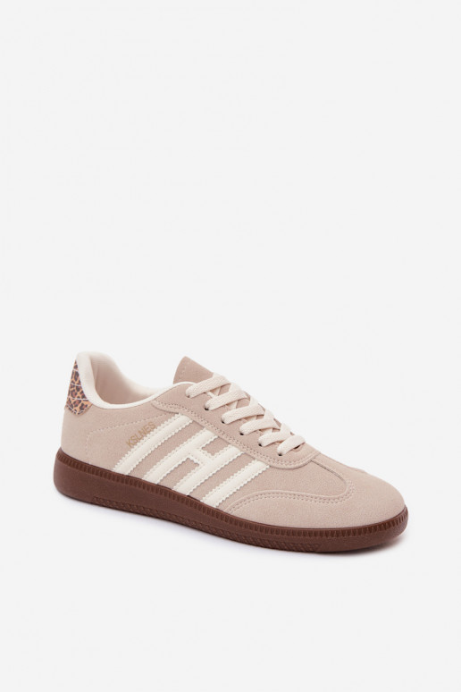 Men's sand-colored sneakers with straps Chrissy