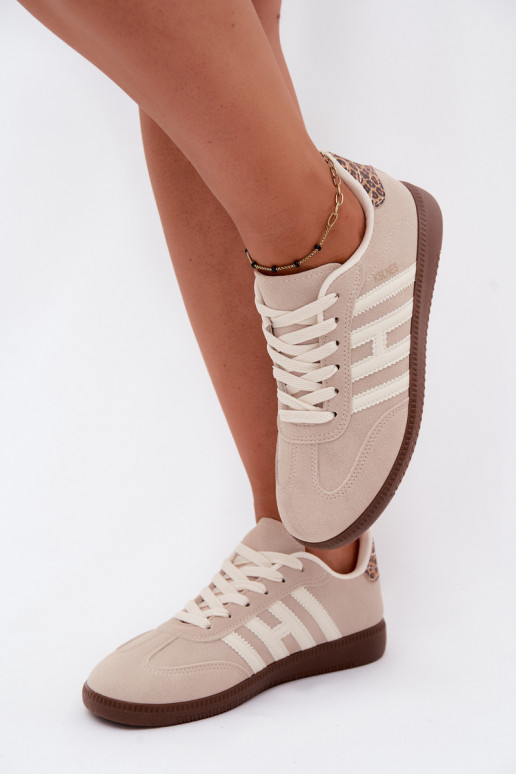 Men's sand-colored sneakers with straps Chrissy
