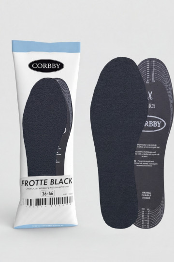 Corbby FROTTE BLACK insoles with active carbon