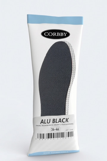 Corbby ALU BLACK triple-layer insoles with aluminum foil
