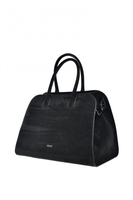 Ladies Shopper Bag Made Of Eco Suede Big Star SS574007 Black