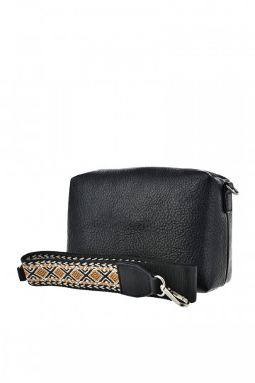 Black small handbag with decorated handles Big Star OO574091 2