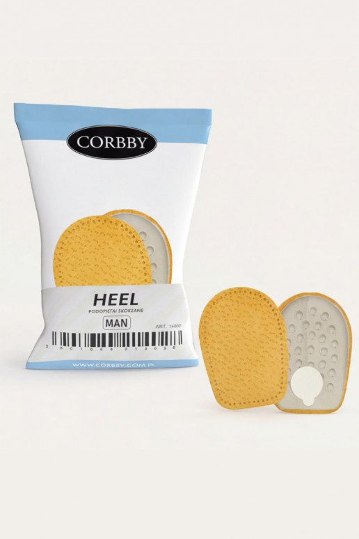 CORBBY skarpetki na pięty skórzane