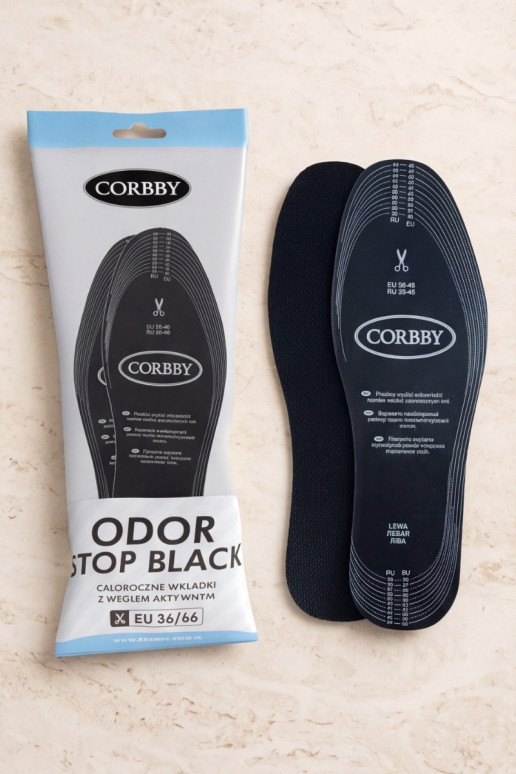 Corbby ODOR STOP anti-sweat insoles with active carbon