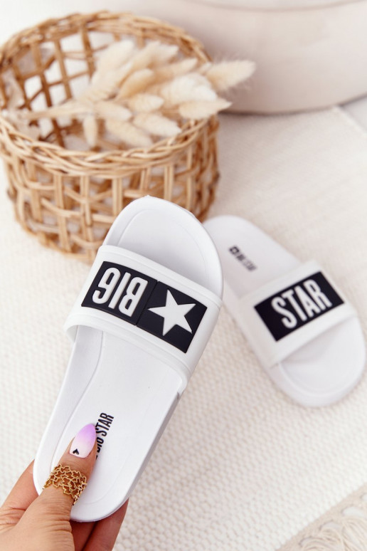 Białe dziecięce klapki Big Star DD374151