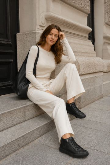 Buty damskie w czarnym kolorze Brindle 2