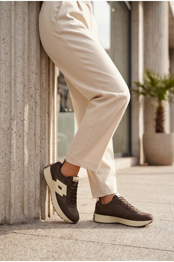Damskie sneakersy LOTTO 2401930U CALENTO Czekoladowe 2