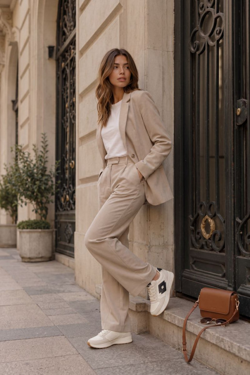 Muted white women's sneakers LOTTO 2401930U CALENTO
