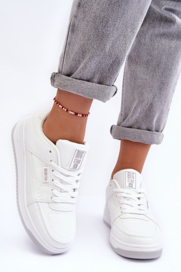 Women's sports shoes Big Star MM274354 in white color 2
