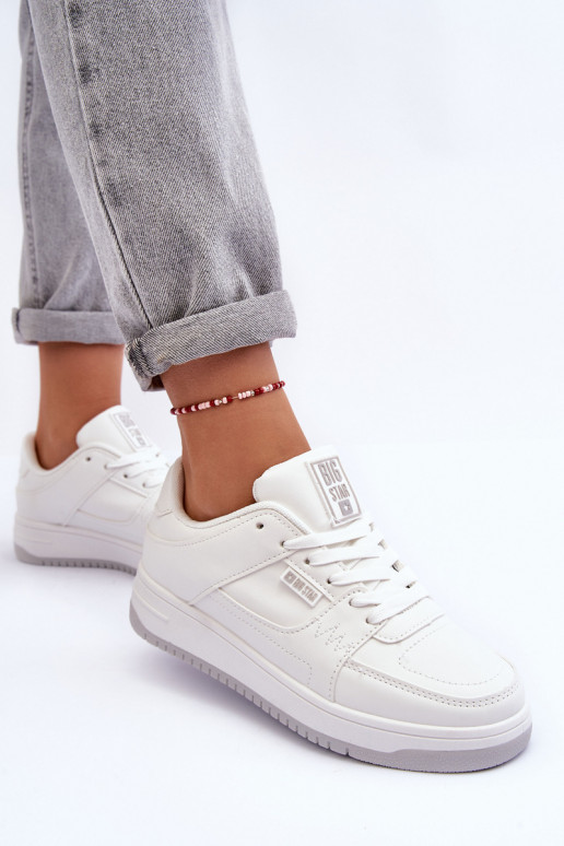 Women's sports shoes Big Star MM274354 in white color