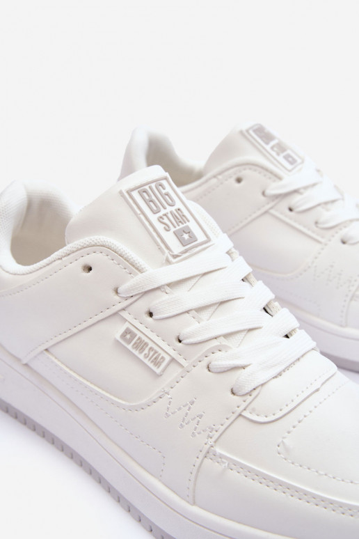 Women's sports shoes Big Star MM274354 in white color