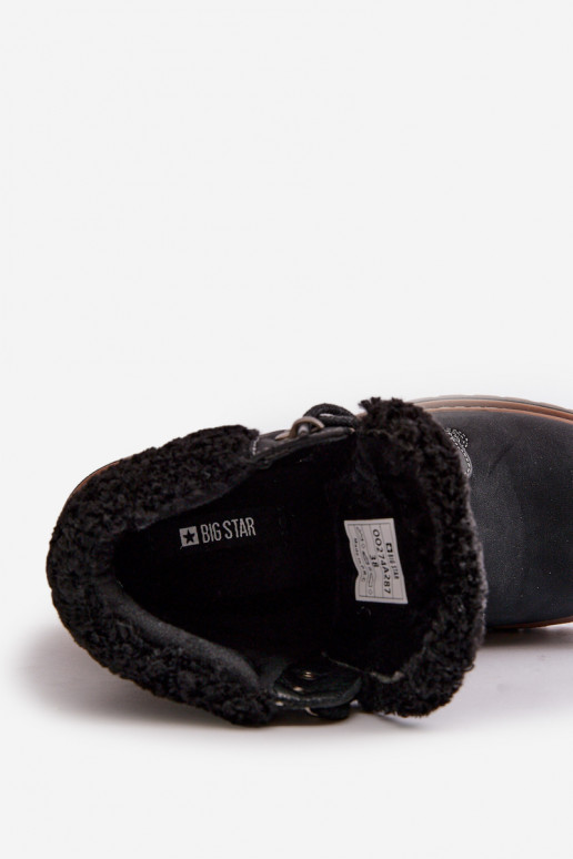 Women's insulated boots in black color Big Star OO274A287