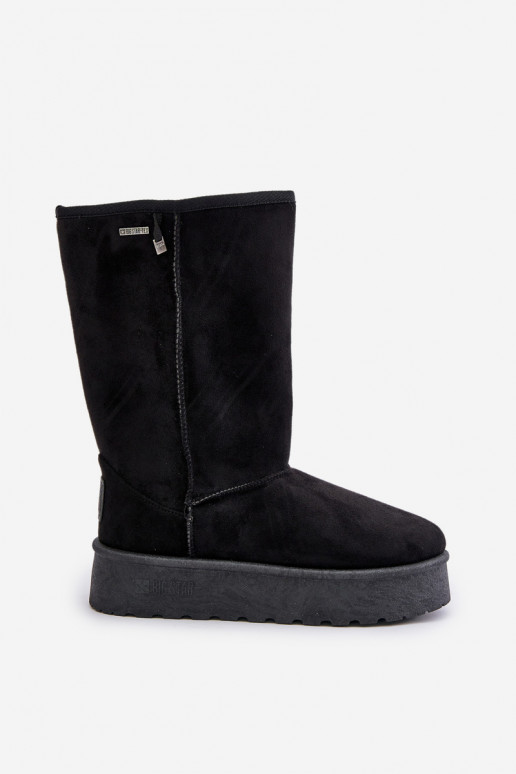 Black high snow boots with platform Big Star OO274895