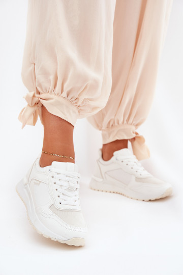 Kobiece sneakersy w białym Laaksona