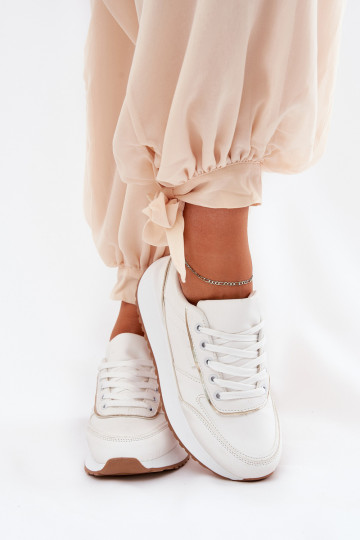 Women's sneakers with platform in white Nevliese 2
