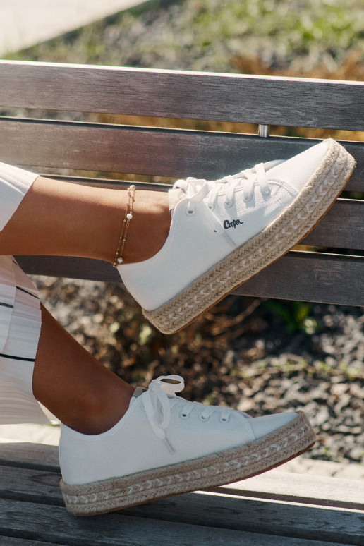 buty casual Lee Cooper LCIN-25-44-3217 białe