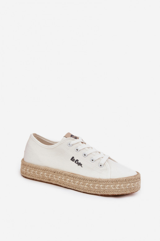 buty casual Lee Cooper LCIN-25-44-3217 białe