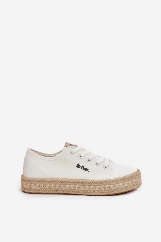 buty casual Lee Cooper LCIN-25-44-3217 białe