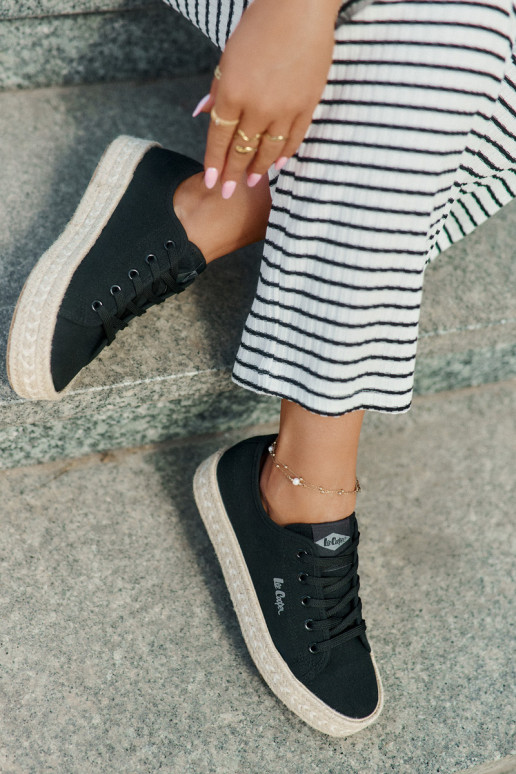 casual shoes black Lee Cooper LCIN-25-44-3216