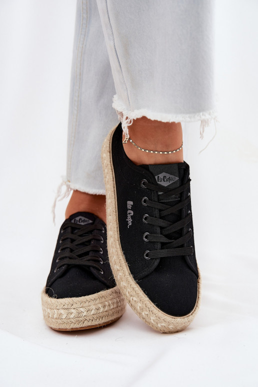 casual shoes black Lee Cooper LCIN-25-44-3216
