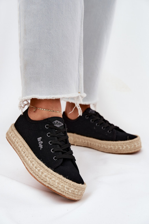 casual shoes black Lee Cooper LCIN-25-44-3216