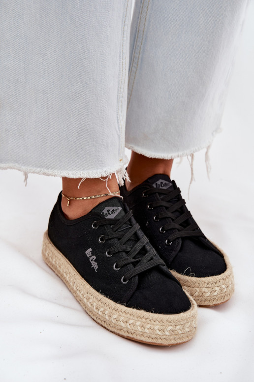 casual shoes black Lee Cooper LCIN-25-44-3216