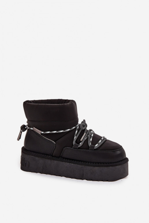 Black snow boots with platform D.Franklin DFSH371015