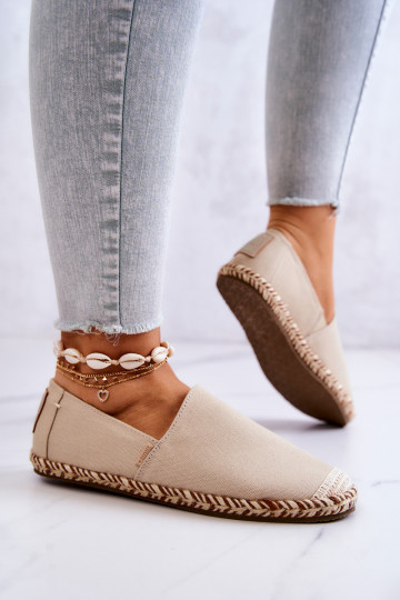 Beżowe espadryle wsuwane Big Star JJ274899