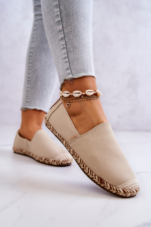 Beige slip-on espadrilles Big Star JJ274899