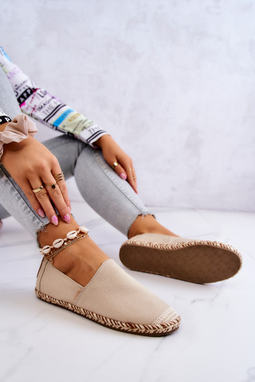 Beżowe espadryle wsuwane Big Star JJ274899
