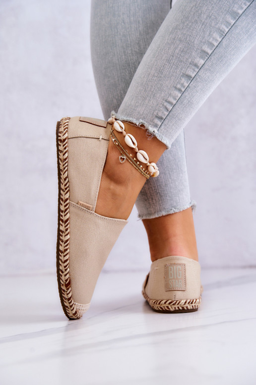 Beige slip-on espadrilles Big Star JJ274899