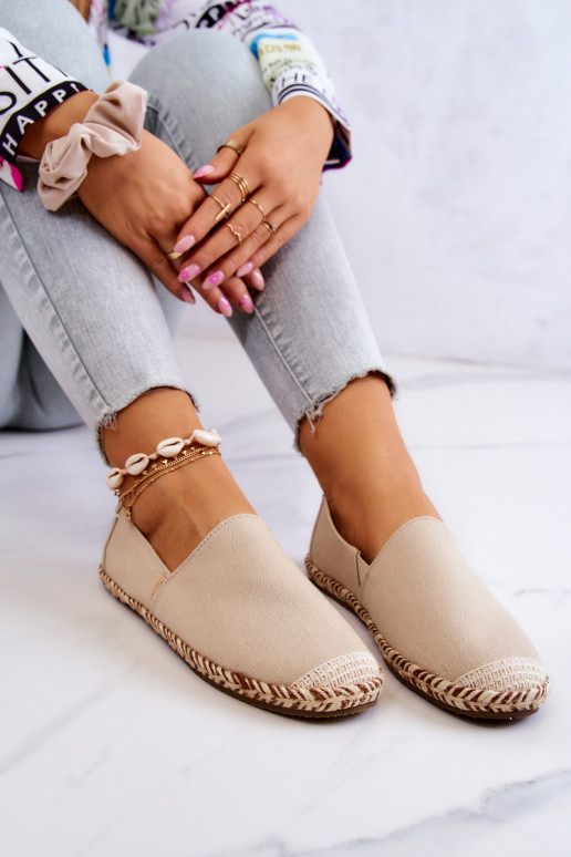 Beige slip-on espadrilles Big Star JJ274899