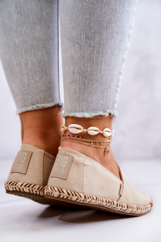 Beige slip-on espadrilles Big Star JJ274899
