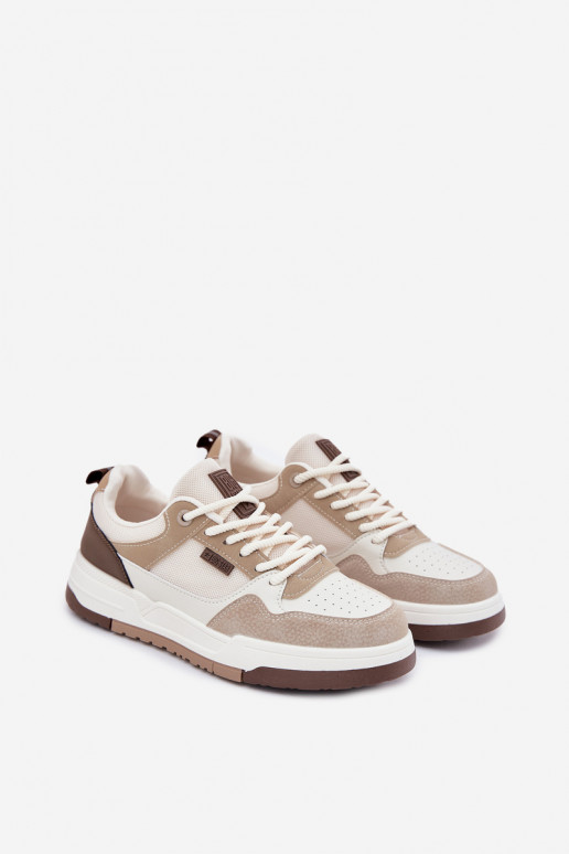 Sand-colored men's sneakers Big Star RR174604