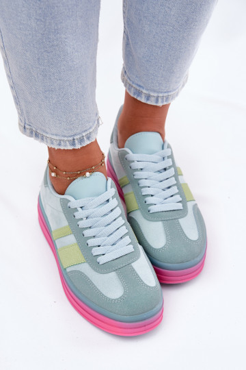Blue platform sneakers Ovivene
