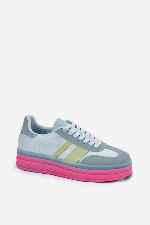 Blue platform sneakers Ovivene